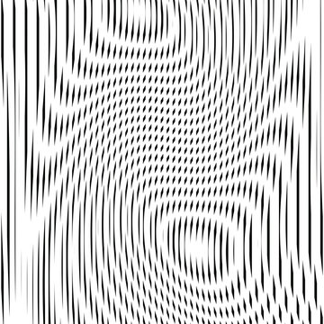 Striped  Psychedelic Background With Black And White Moire Lines