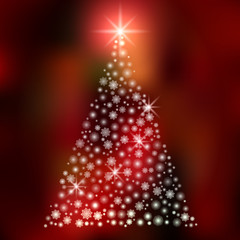 Background with Christmas tree