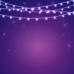 Vector set Electric purple lighting