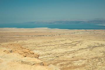 Fototapeta na wymiar Top view from Masada