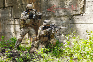 Green Berets soldiers in action