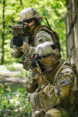 Green Berets soldiers in action