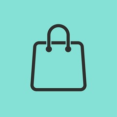 Shopping bag - vector icon.