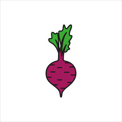Beet simple icon on white background