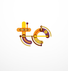 Linear business logo letter