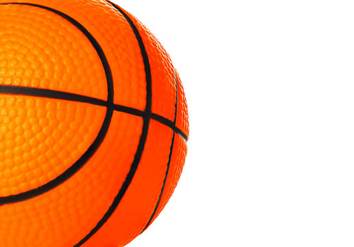 Orange basket ball close-up as a background.