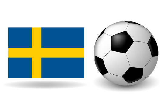 the ball flag of Sweden