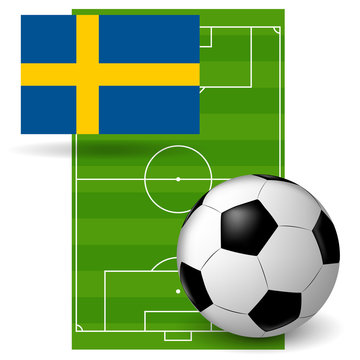 the ball flag of Sweden