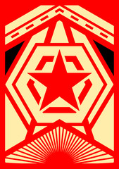  propaganda poster with modern design