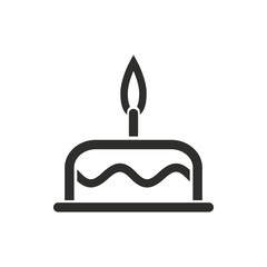 Cake - vector icon.