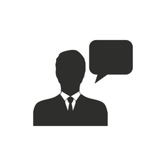 Management consulting - vector icon.