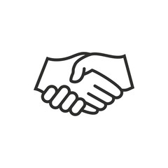Handshake - vector icon.