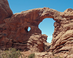 Turret Arch in Arches National Park, Moab, Utah © teesixb