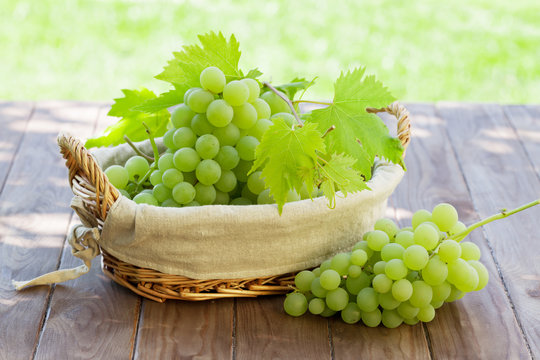 White Grape In Basket