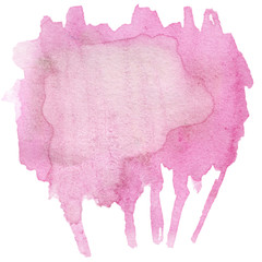 Bright Watercolor spot - Abstract hand drawn template with rough