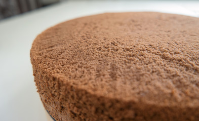 Biscuit is on the table.