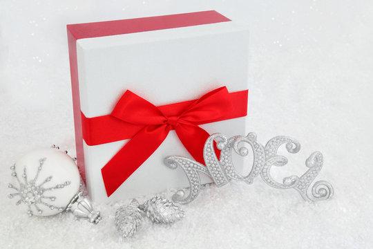 Christmas Gift Box and Decorations
