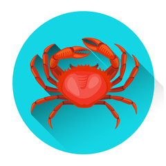 Red Crab Fresh Seafood Icon