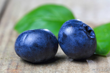 Heidelbeeren, Nahaufnahme