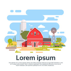 Big Farm With House, Farmland Countryside Landscape