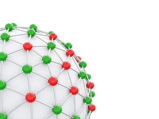Obraz premium Connection network, 3d illustration