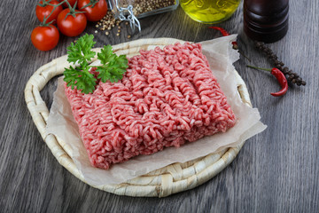 Minced beef meat