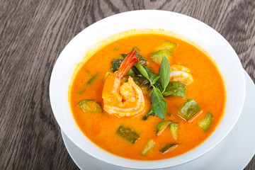 Curry with prawn