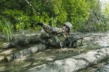 Green Beret in action