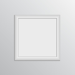 Picture frame design vector for painting show.