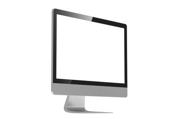 Modern Screen Monitor. 3d rendering.