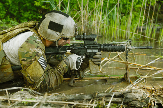 Green Beret in action