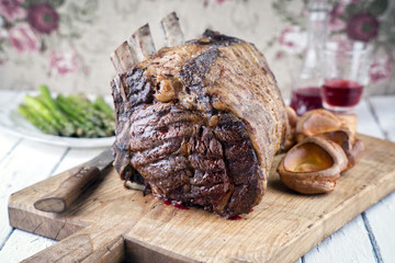 Barbecue Rib of Beef auf Schneidebrett