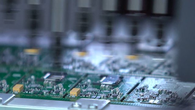 Electronic circuit board production. Producing Printed Circut Board.