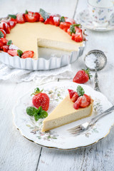 Cheese Cake mit Erdbeeren