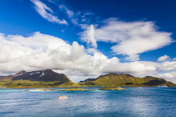 Beautiful view of Lofoten Islands in Norway