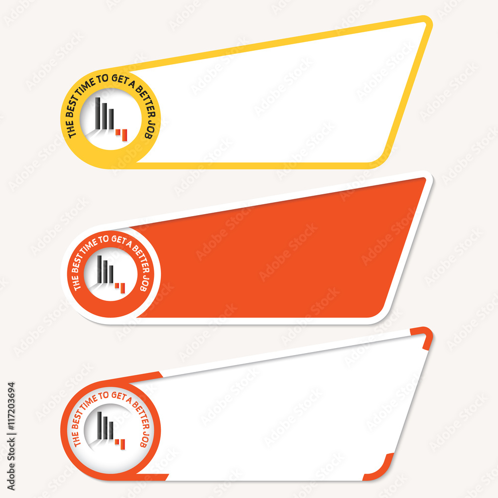 Poster vector boxes for your text and the words the best time to get a