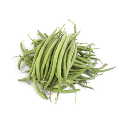 Needle green beans isolated