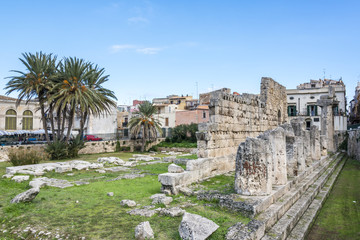 Temple of Apollo, Ortigia, Syracuse, Sicily, Italy