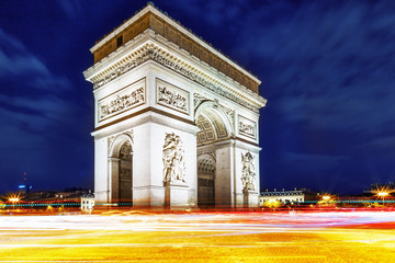 Fototapeta na wymiar Arc Triomphe, Paris, France.