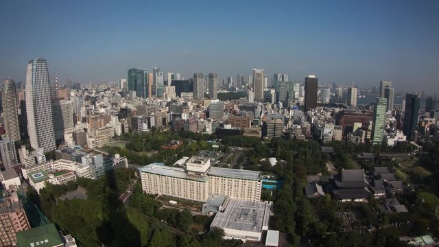 tokyo skyline shot from high up