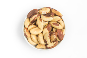 Brazilian Castanha do Para into a bowl