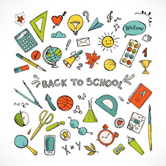 Back to school. vector illustration.