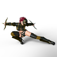 Obraz premium 女性騎士