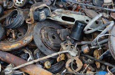 Useless, rusty clutch discs and other parts