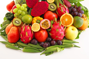 新鮮な野菜と果物