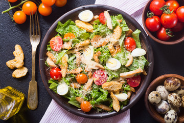 Healthy Chicken Caesar Salad