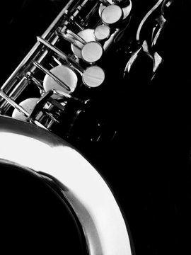 Abstract alto saxophone scene 