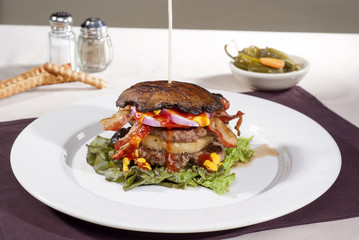 Portobello hamburger