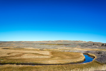 Stream Curving through Yellowstone