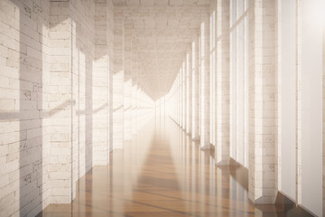 Brick corridor interior